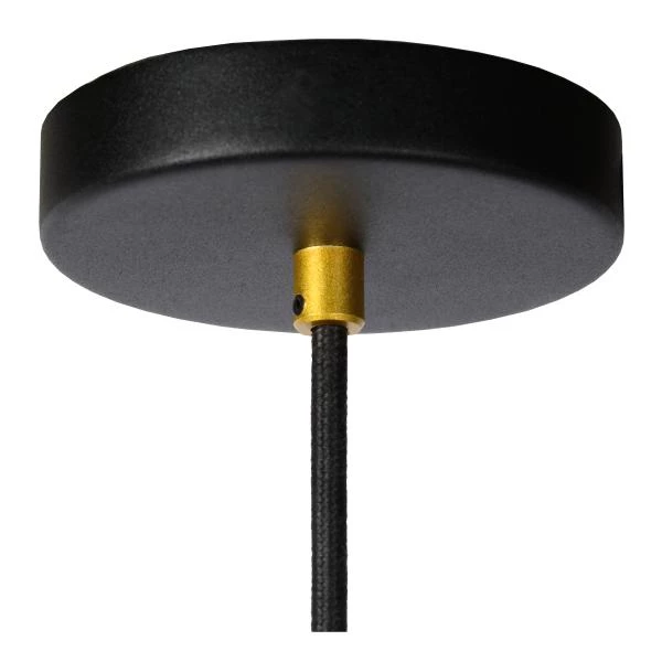 Lucide FLORIS - Lámpara colgante - Ø 5,9 cm - 1xGU10 - Negro - detalle 3